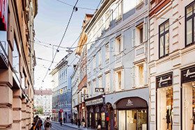 Thumbnail Aussenansicht der strassenseitigen Fassade im Bauvorhaben Murgasse